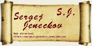 Sergej Jeneckov vizit kartica